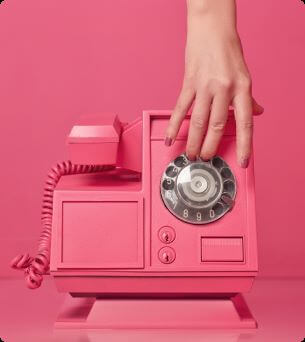 Roze telefoon