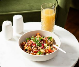 Gezonde quinoa salade