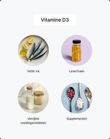 Producten waar vitamine D 3 in zit